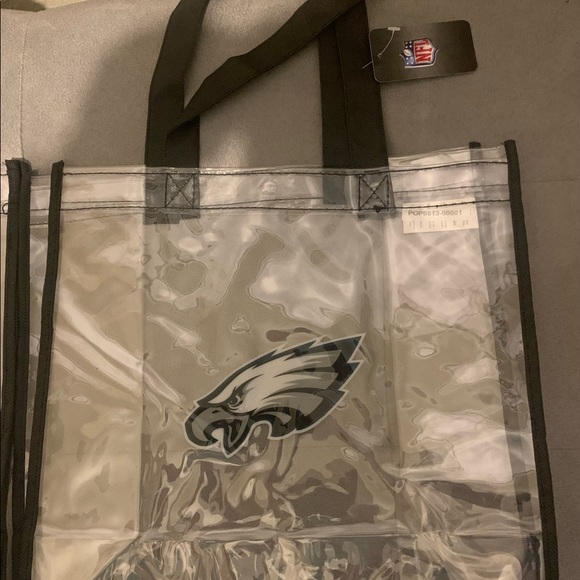 🛑SOLD🛑 EAGLES AUTHENTIC OFFICIALLY LICENSED 
STADIUM APPROVED 
CLEAR TOTE NWT - Picture 7 of 9